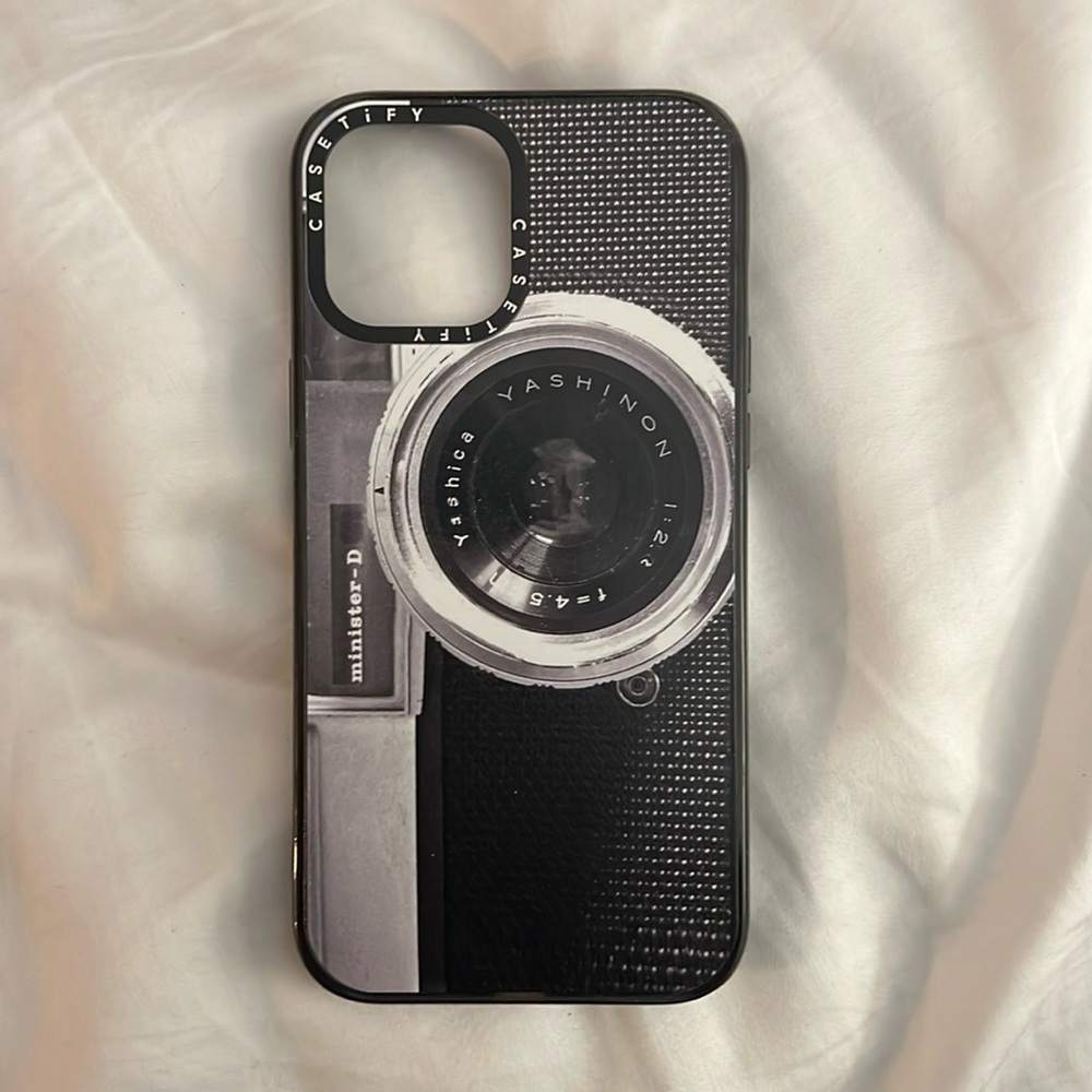 Casetify Camera iPhone 12 Pro Max Impact Case - Black